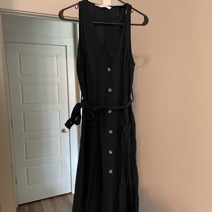 Zara linnen midi dress